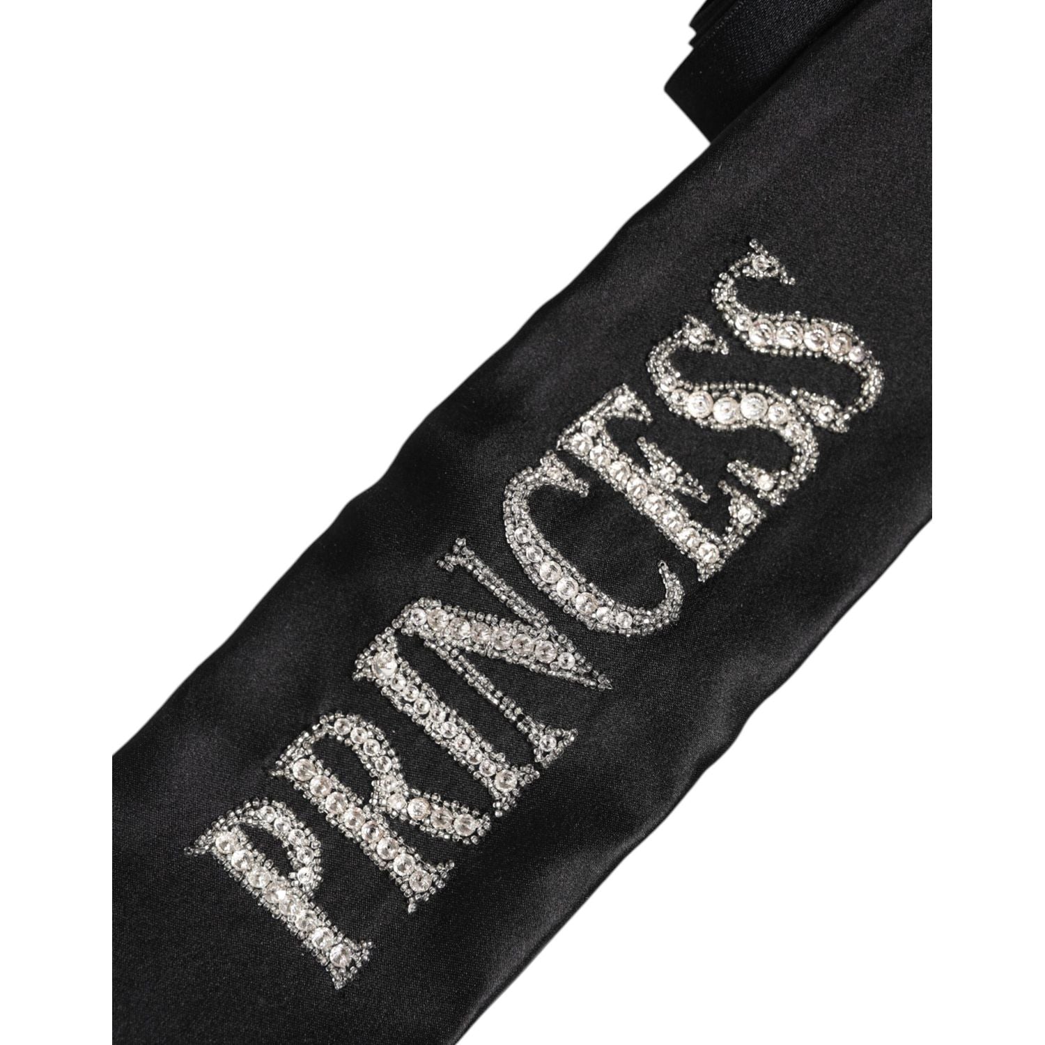 Dolce & Gabbana Black Princess Fantasy Braided Waist Belt