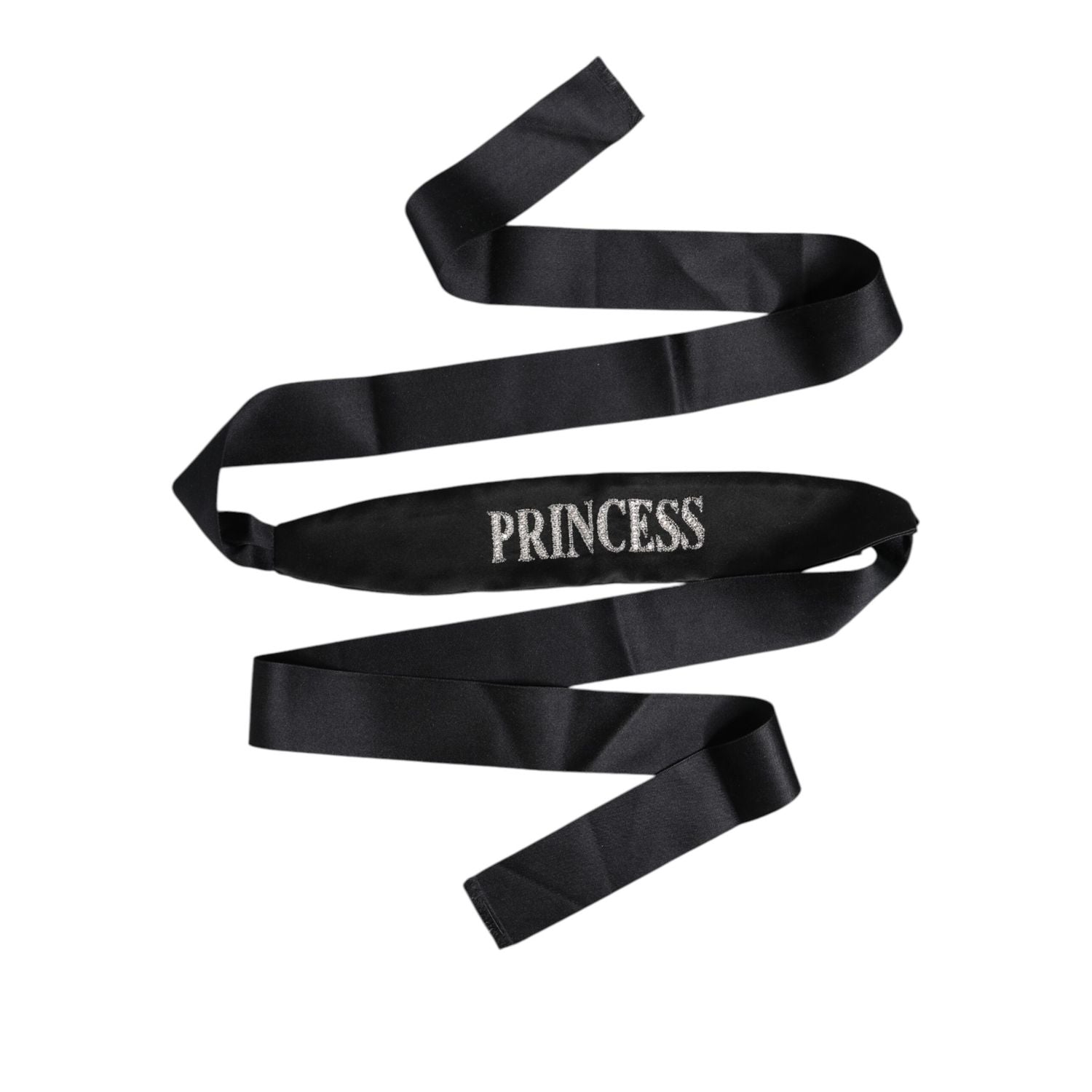 Dolce & Gabbana Black Princess Fantasy Braided Waist Belt