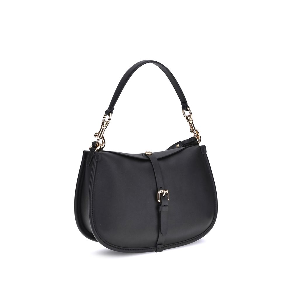 Front view with bag zipped and handles upright.