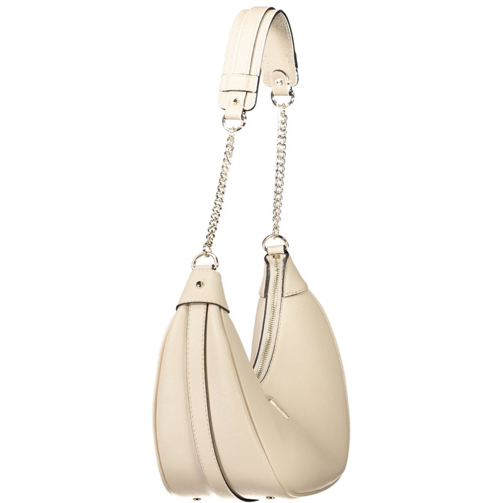 Front view with bag zipped and handles upright.