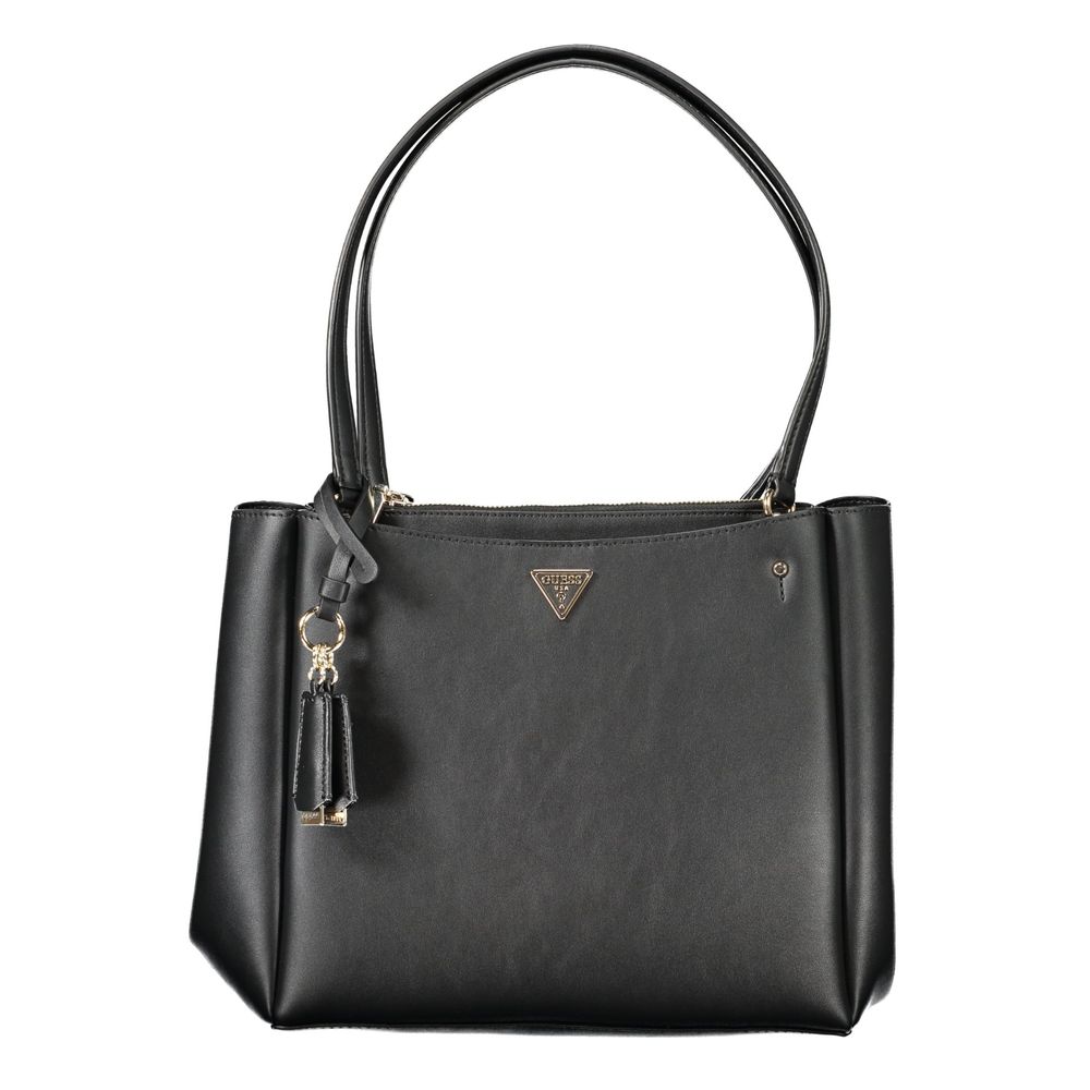 Front view with bag zipped and handles upright.
