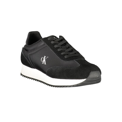 Calvin Klein Black Leather Women Sneaker