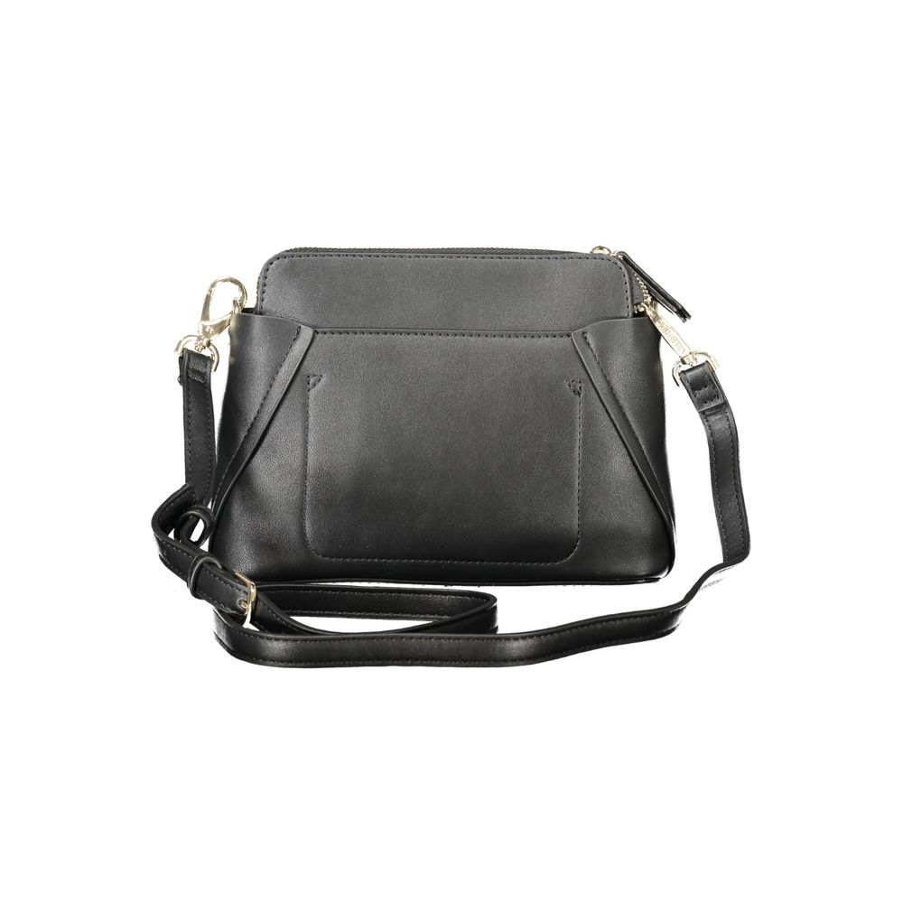 Mario Valentino Black Polyethylene Women Handbag with adjustable strap
