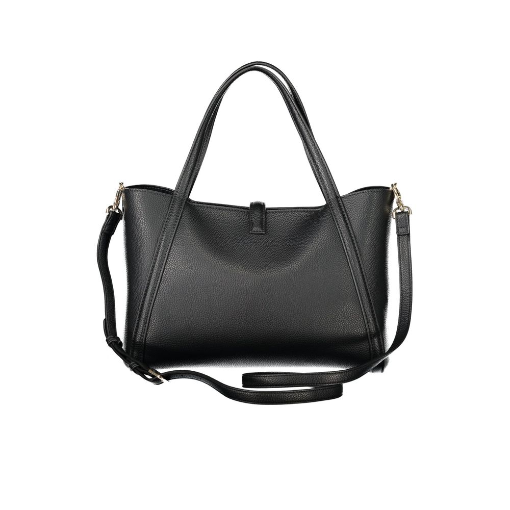 Front view with bag zipped and handles upright.