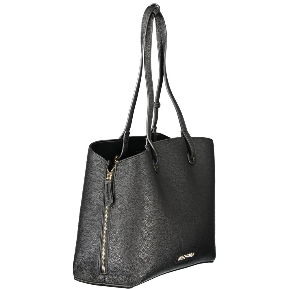 Front view with bag zipped and handles upright.