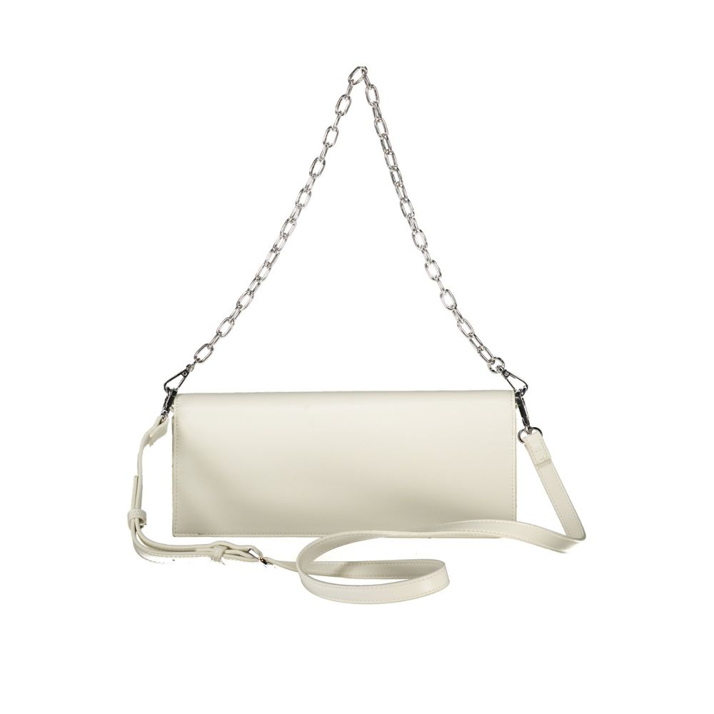 Front view with bag zipped and handles upright.