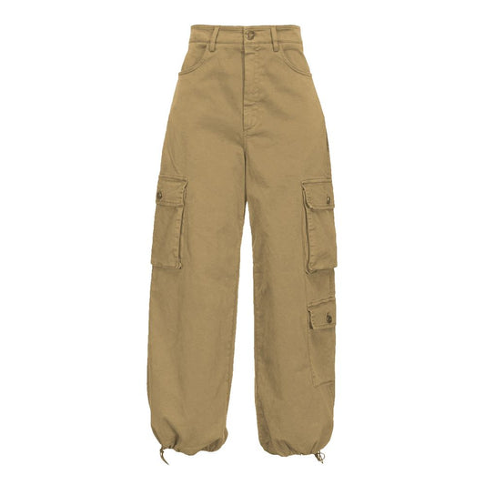 PINKO Beige Cotton Women Cargo Pant