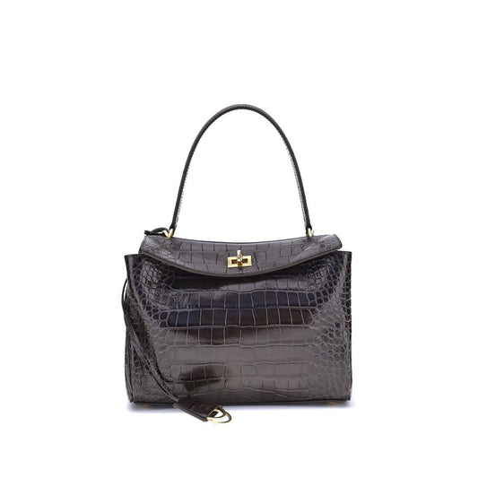 Balenciaga Black Calf Leather Bos Taurus Shoulder Bag