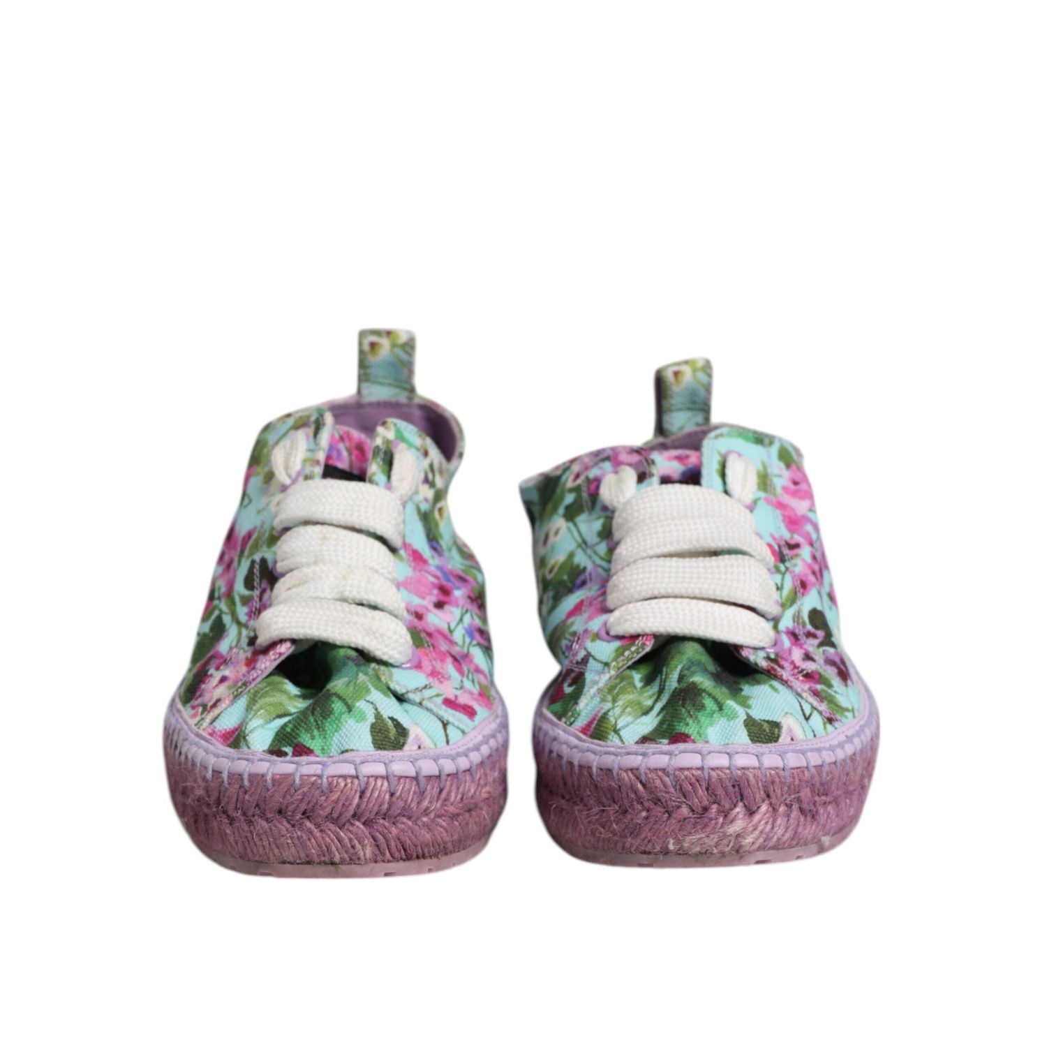 Dolce & Gabbana Multicolor Canvas Espadrilles Sneakers Shoes