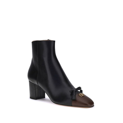 Valentino Garavani Black Goatskin Ankle Boots