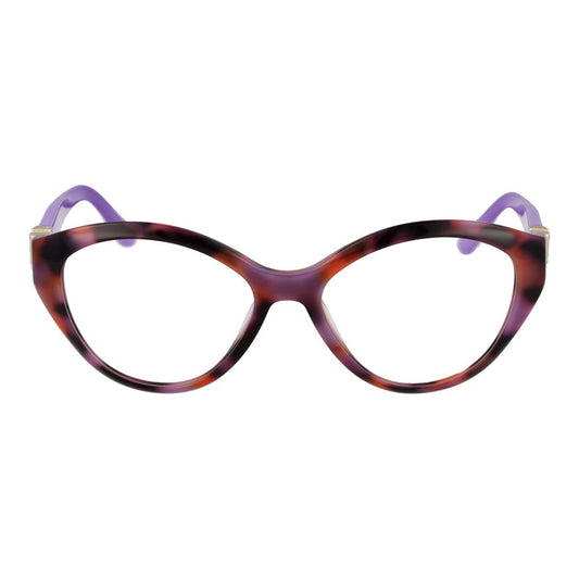 Marciano by Guess Purple Women Glasses Frame in cat eye style with acetate full-rim, demo lenses, and purple temples, size 52-16-140.