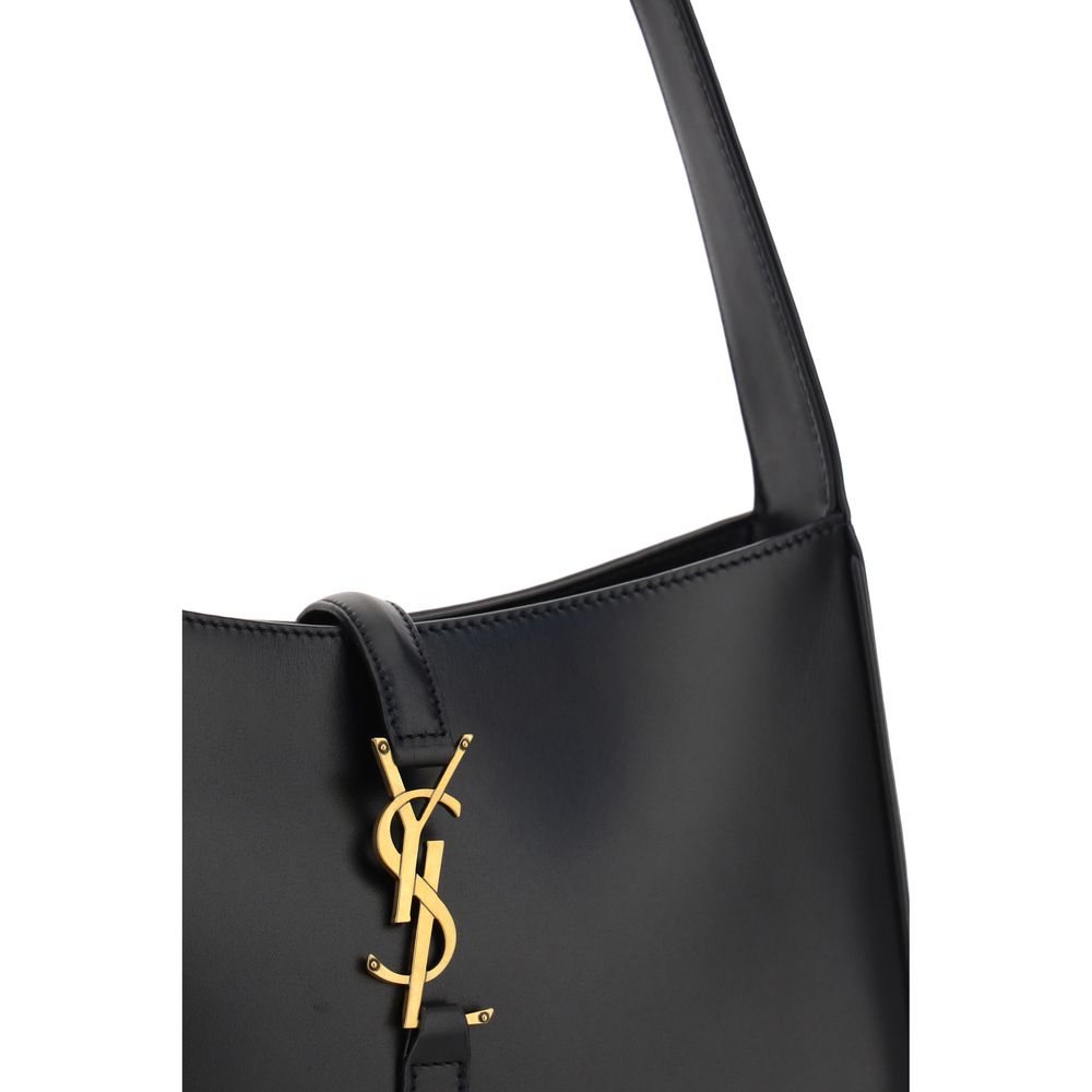 Saint Laurent Black Calf Leather Bos Taurus Handbag