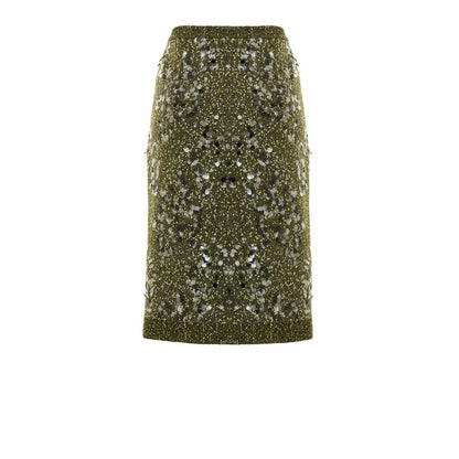 Gucci Green Viscose Mini Skirt