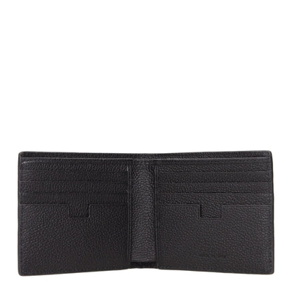 Testoni Black Leather Wallet