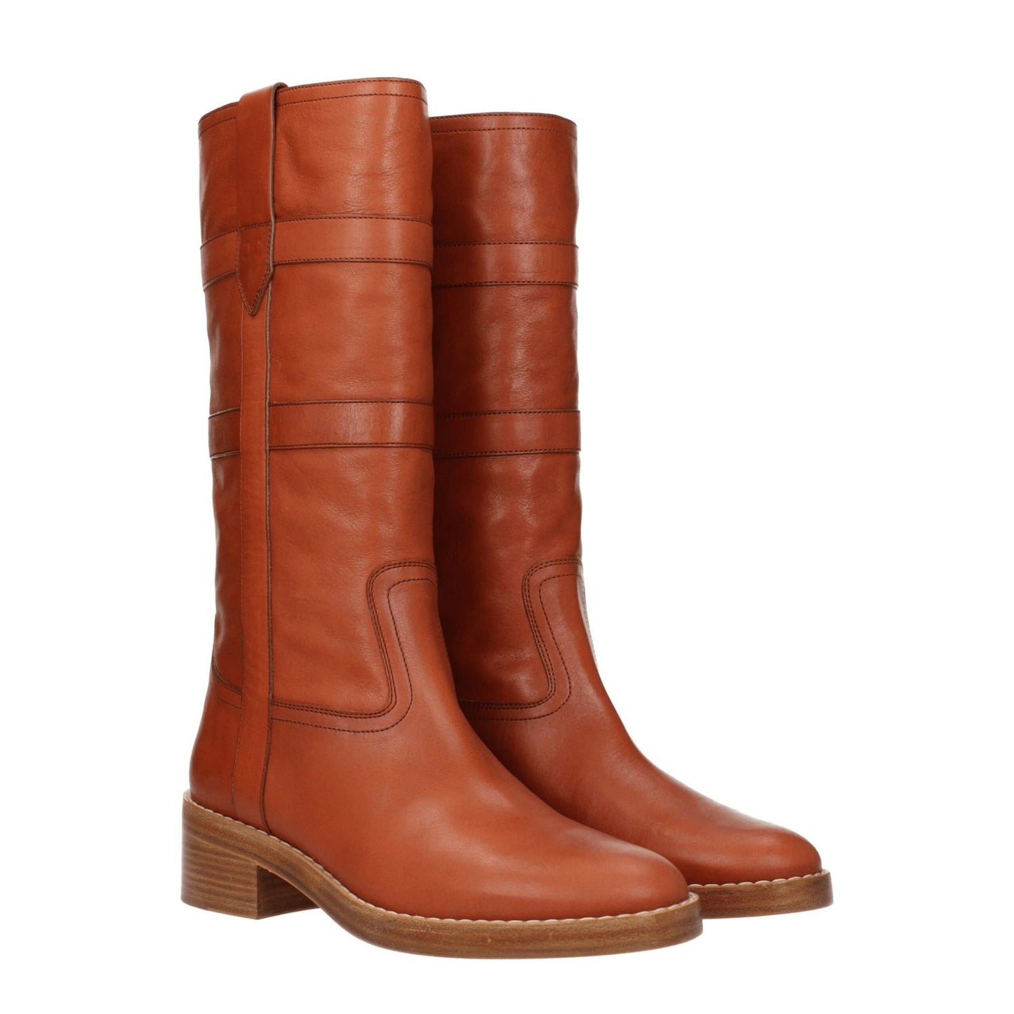 Celine Brown Leather Boots