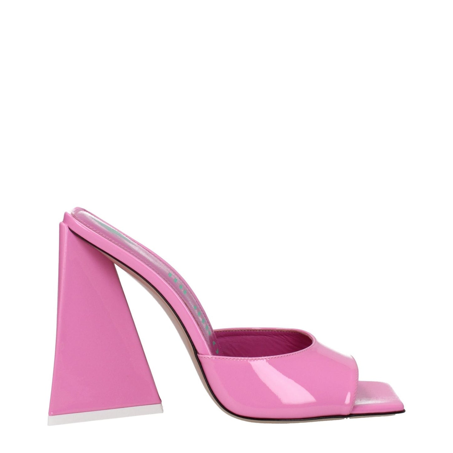 The Attico Pink Leather Platform Sandals with high heel and open toe in patent leather, casual style MPN S000L002315