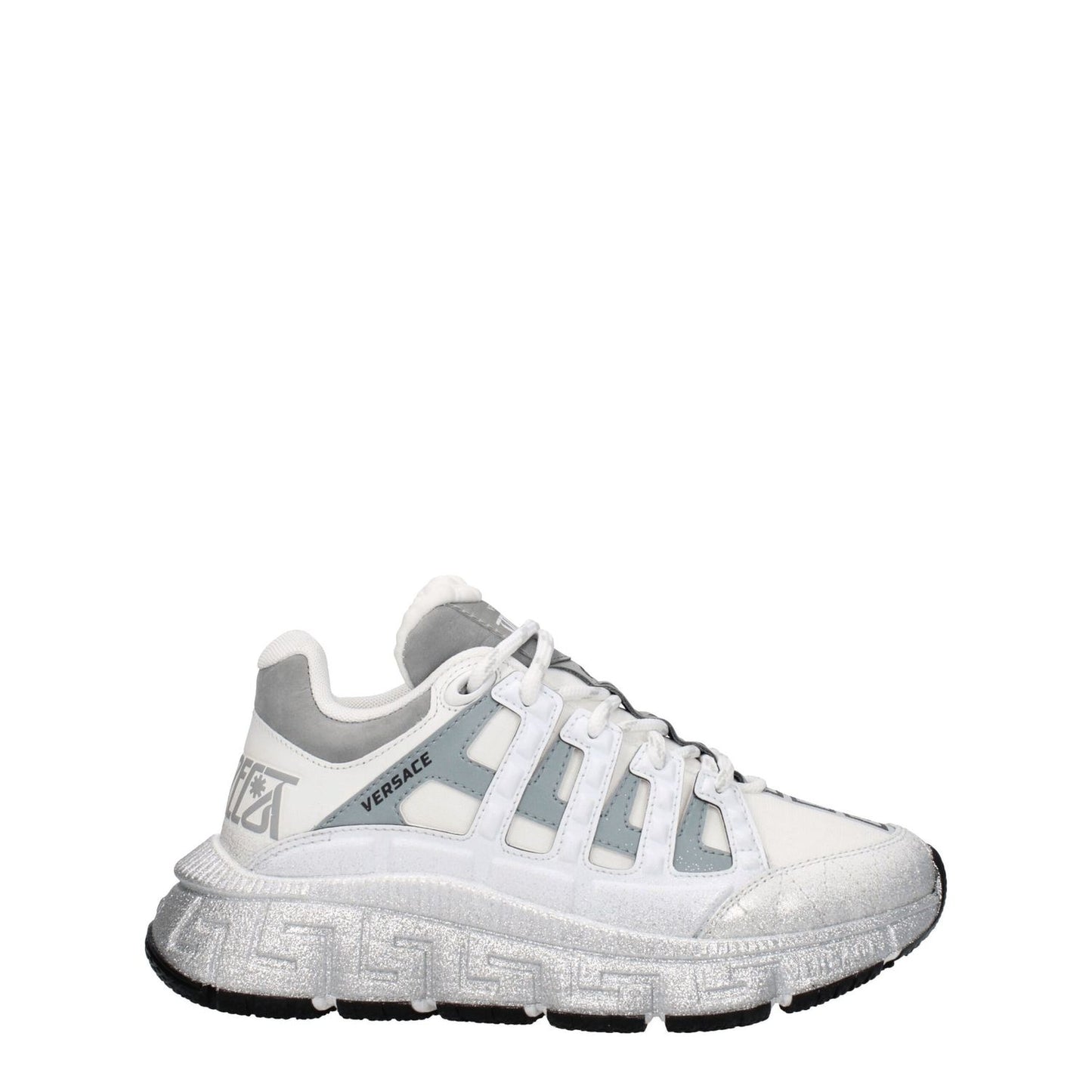 Versace White Fabric Athletic Sneakers 1728,75667636384,Athletic - Sneakers - Shoes,EU35.5/US5.5,EU36/US6,EU37.5/US7.5,EU37/US7,EU38/US8,EU39/US9,New with tags,Shoes,Sneakers - Shoes,Versace,White,Women