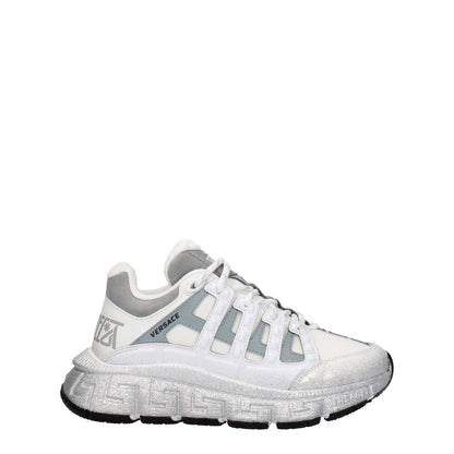 Versace White Fabric Athletic Sneakers 1728,75667636384,Athletic - Sneakers - Shoes,EU35.5/US5.5,EU36/US6,EU37.5/US7.5,EU37/US7,EU38/US8,EU39/US9,New with tags,Shoes,Sneakers - Shoes,Versace,White,Women