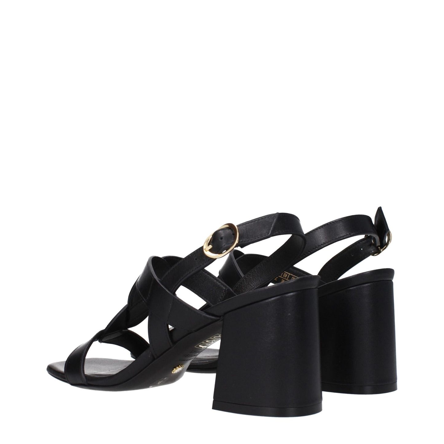 Stuart Weitzman Black Leather Platform Sandals with buckle closure and mid heels, open toe design, MPN IBIZA75SMOSH845BLACK.