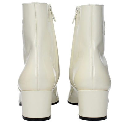 Celine Beige Leather Ankle Boots