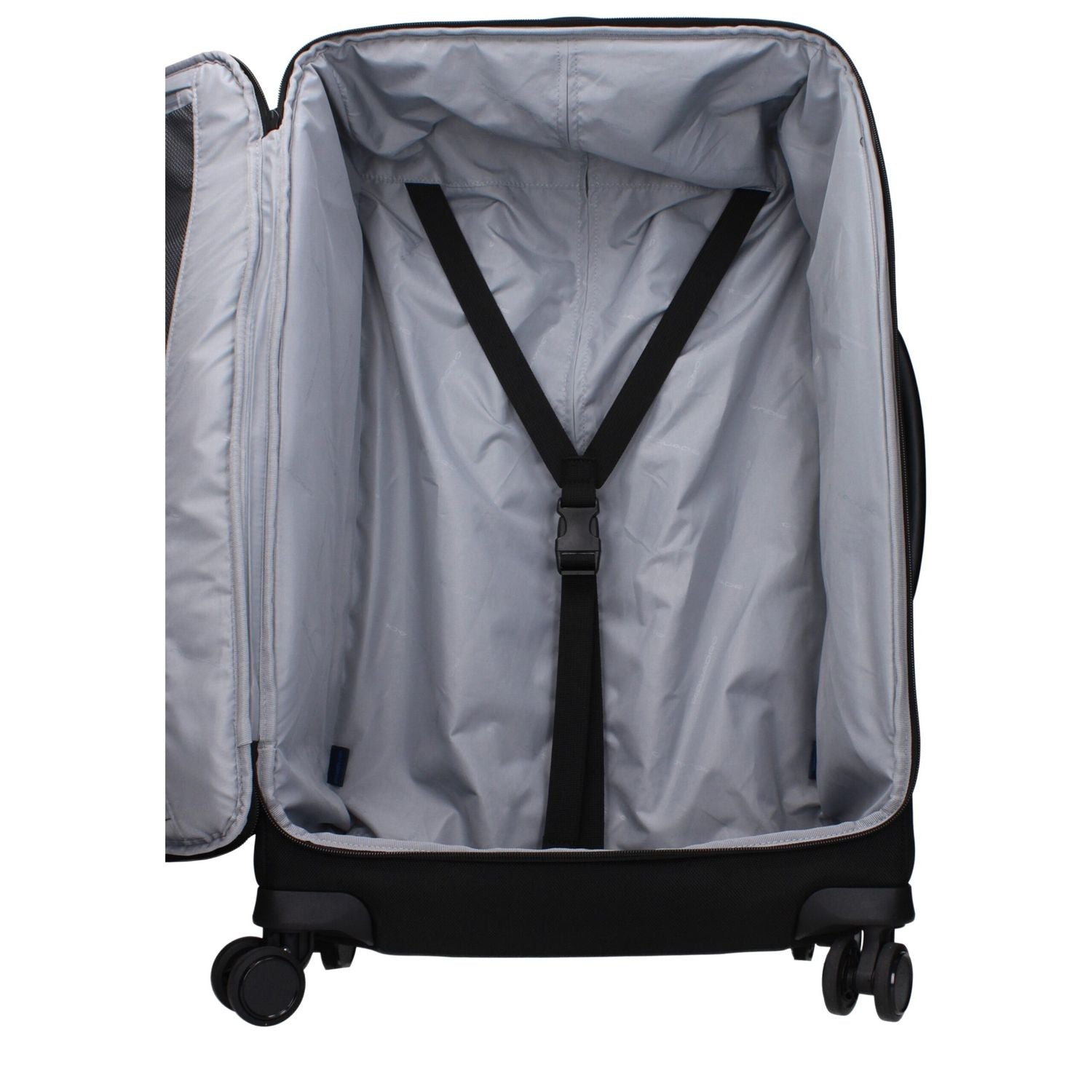 Piquadro Black Fabric Luggage And Travel