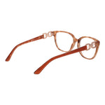 Marciano by Guess Orange Women Glasses Frame in coral acetate, full-rim geometric design with demo lenses, temples 145mm.