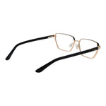 Guess Gold Women Glasses Frame, full-rim metal butterfly style with demo lenses, spring hinge, includes branded case.