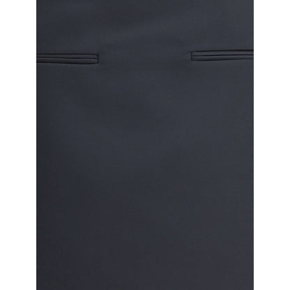 Courrèges Black Polyester Mini Skirt with welt pockets and zip closure, contemporary design for AW25 season, 100% polyester.