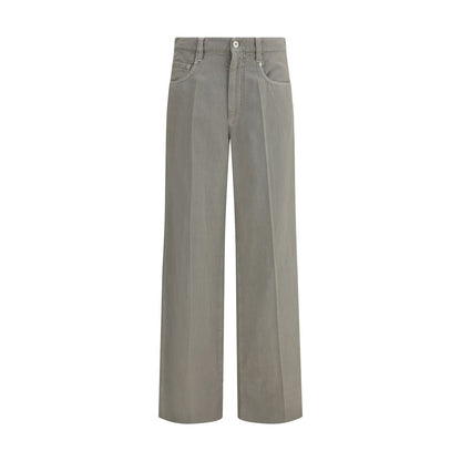 Brunello Cucinelli Bicolor Cotton Relaxed Fit Jeans