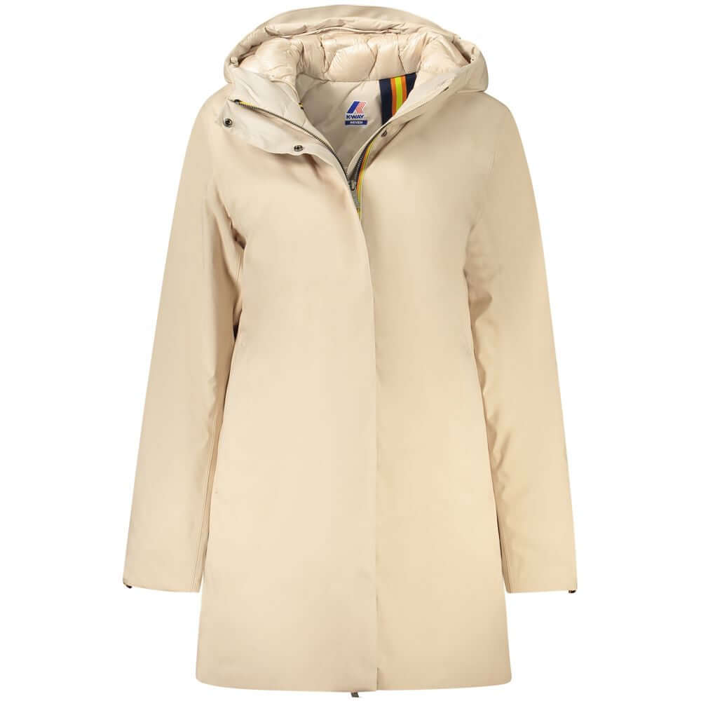 K-WAY Beige Polyester Jackets & Coat