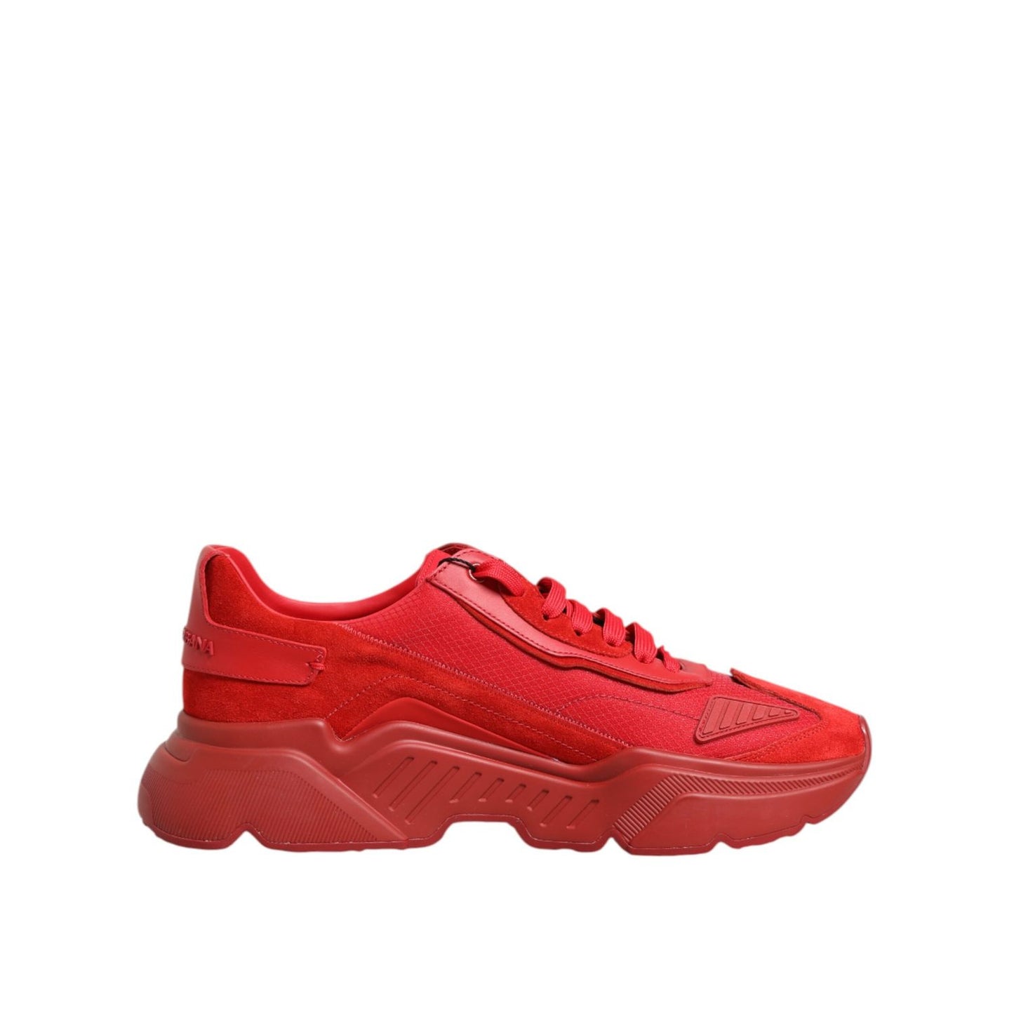 Dolce & Gabbana Red Leather Daymaster Low Top Sneakers Shoes