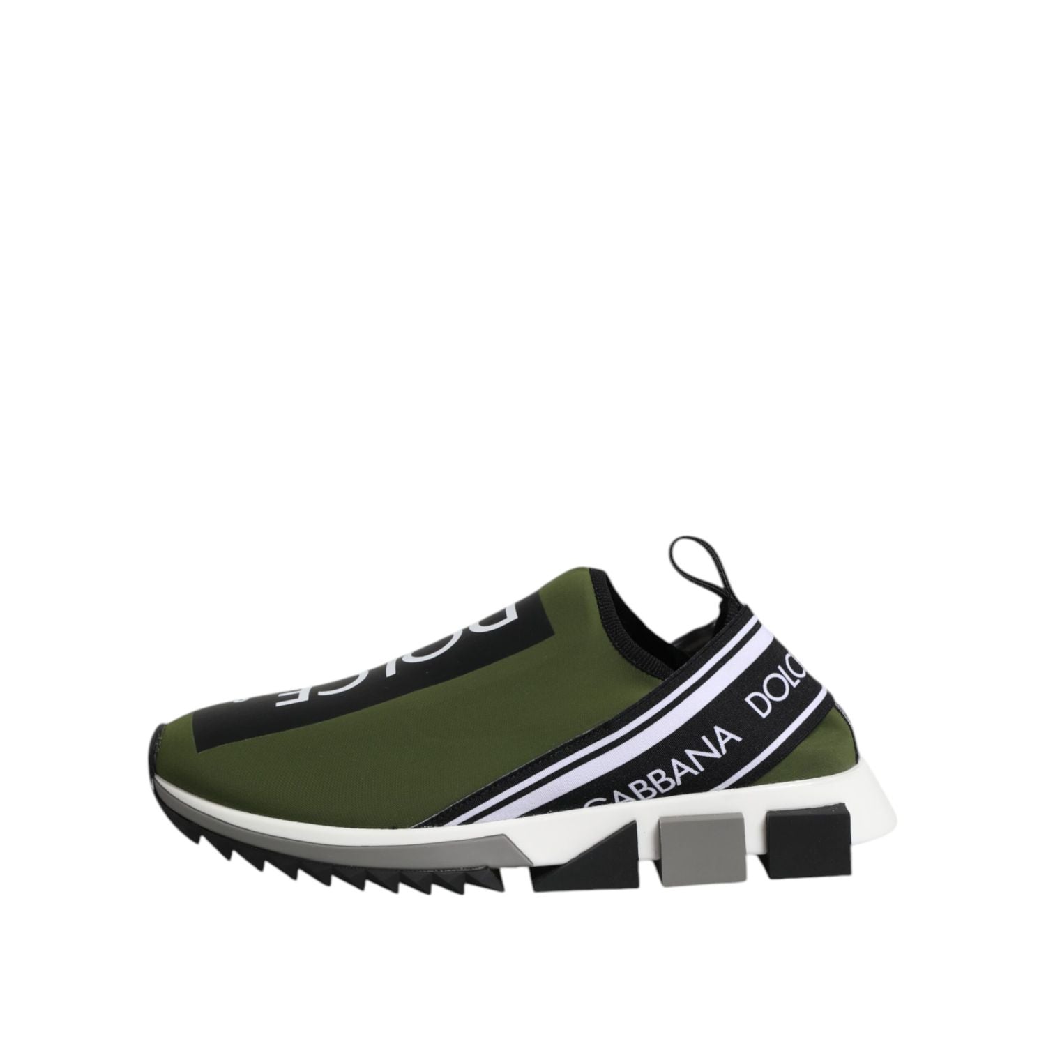 Dolce & Gabbana Green Logo Low Top Sorrento Men Sneakers Shoes