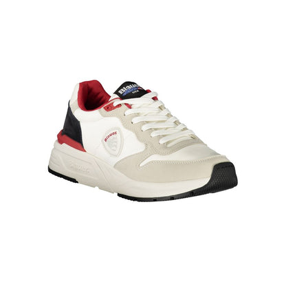 Blauer White Polyurethane Men Sneaker 1728,67403481248,Athletic - Sneakers - Shoes,Blauer,EU41/US8,EU43/US10,EU44/US11,EU45/US12,EU46,Men,New with tags,Shoes,Sneakers - Shoes,White
