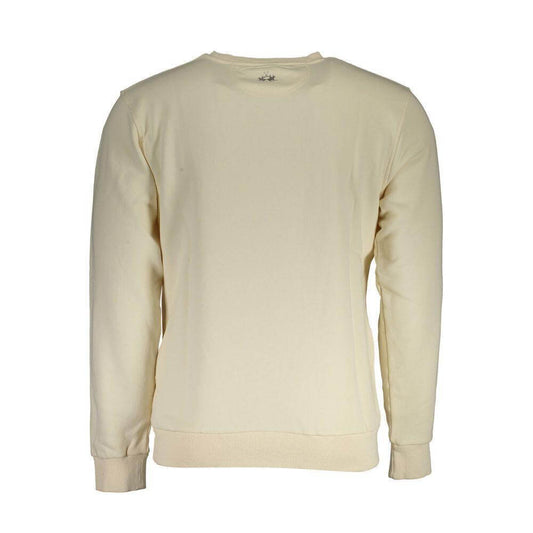 La Martina White Cotton Sweater