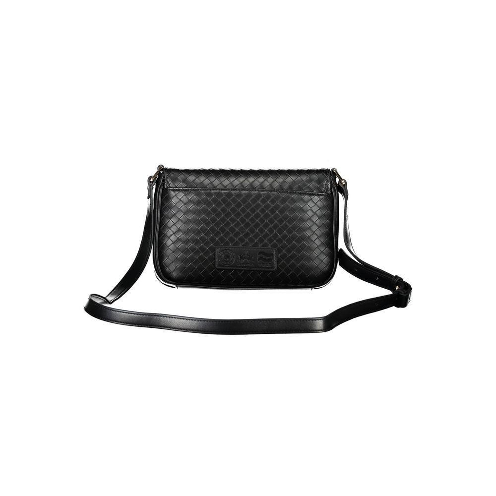 La Martina Black Polyethylene Handbag