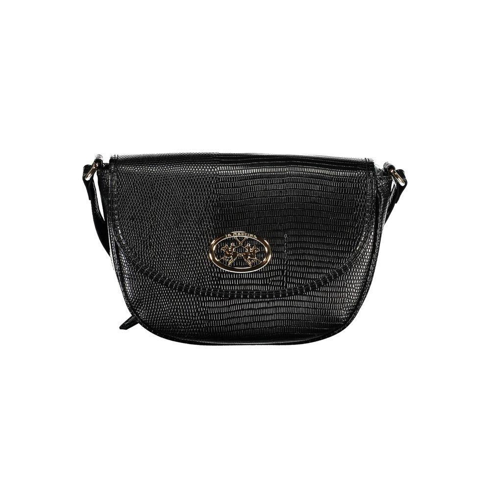 La Martina Black Polyethylene Handbag