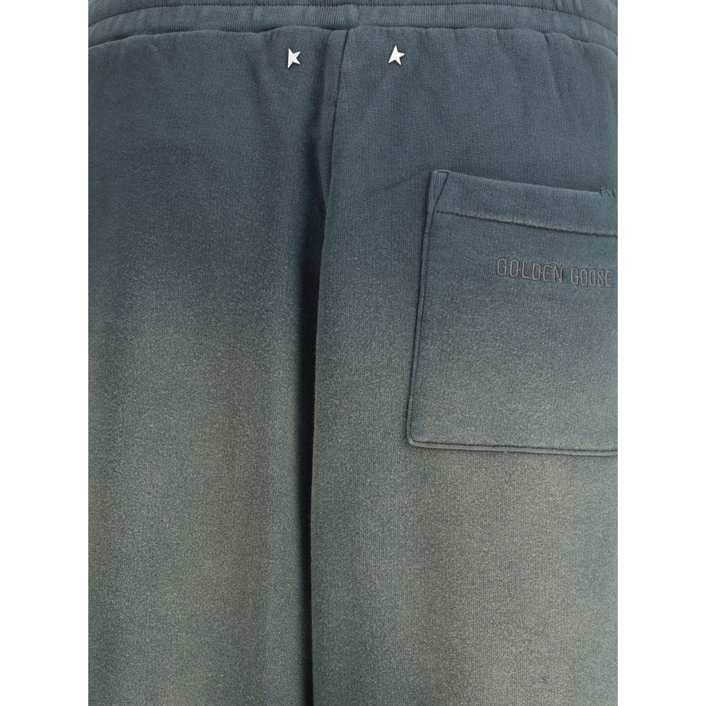 Golden Goose Blue Cotton Casual Pants