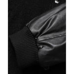 Dolce & Gabbana Black Wool Logo Plaque Bomber Jacket