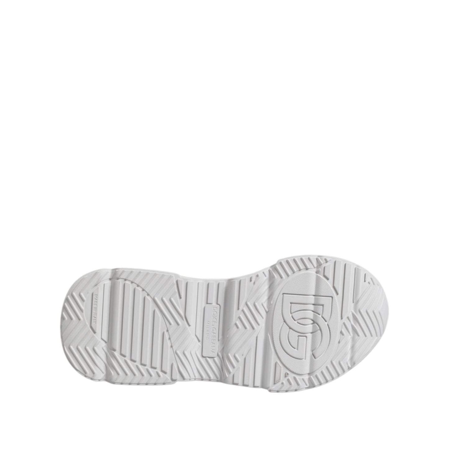 Dolce & Gabbana White Leather Daymaster Low Top Sneakers Shoes