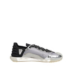 Dolce & Gabbana Black Silver NS1 Men Low Top Sneakers Shoes