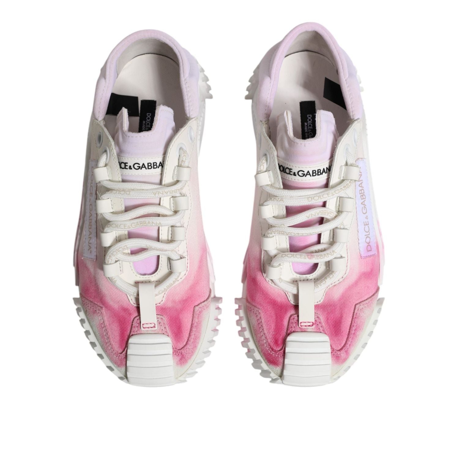 Dolce & Gabbana White NS1 Lace Up Low Top Sneakers Shoes