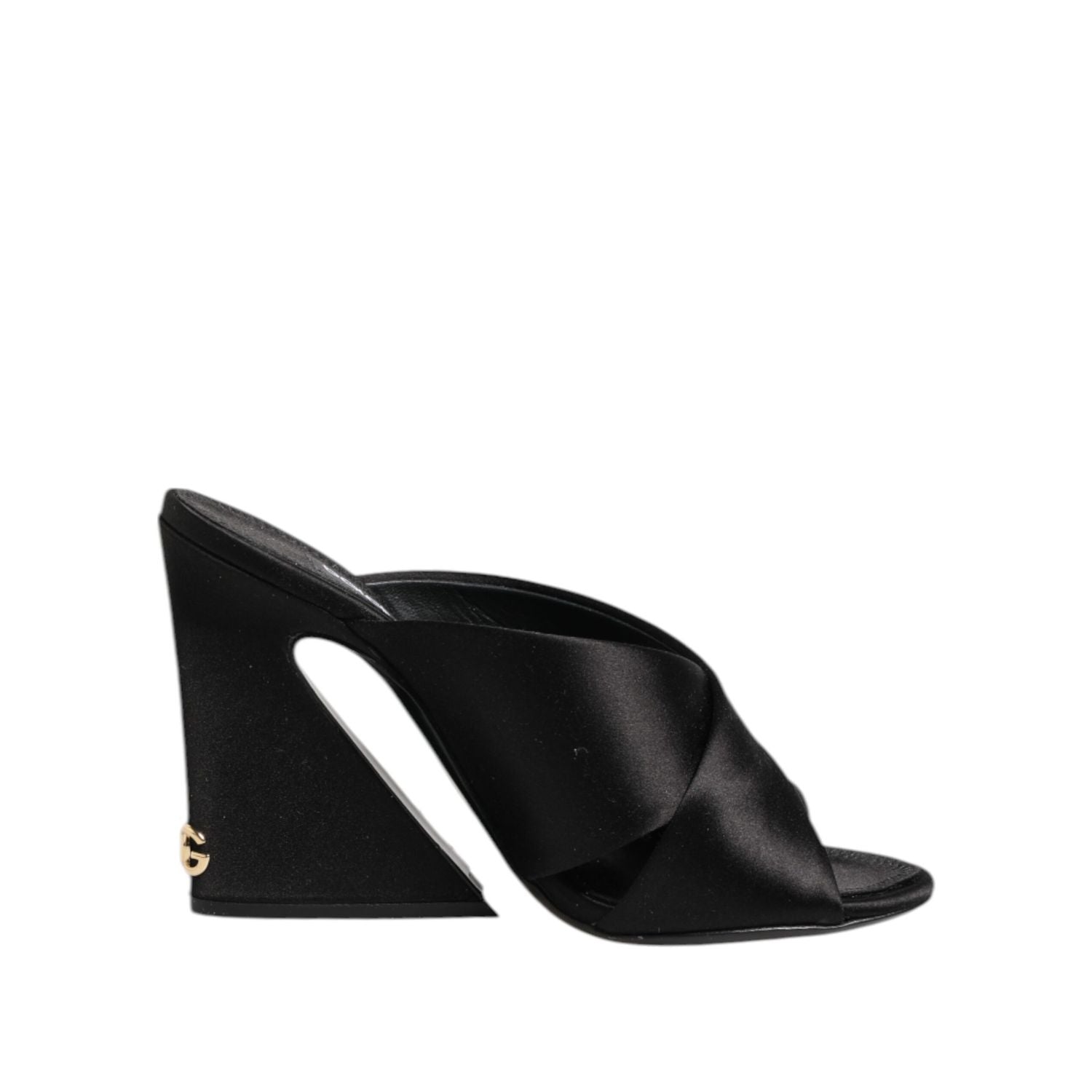 Dolce & Gabbana Black Keira Baroque High Heel Sandals Shoes