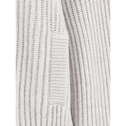Brunello Cucinelli White Cashmere Cardigan