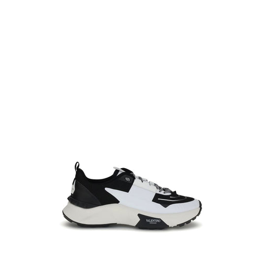 Valentino Garavani Multicolor Calf Leather Bos Taurus Athletic Sneakers with rubber sole and logo detailing