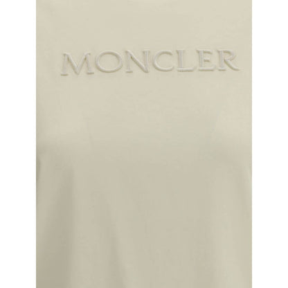 Moncler Cream Cotton T-Shirt