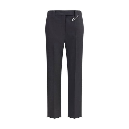 Prada Gray Fleece Wool Dress Pants