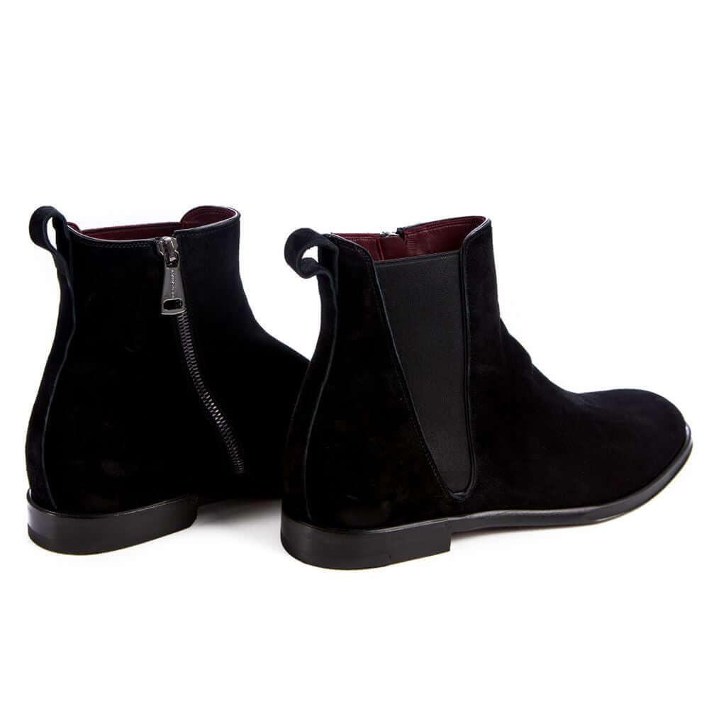 Dolce & Gabbana Black Calfskin Men Ankle Boot