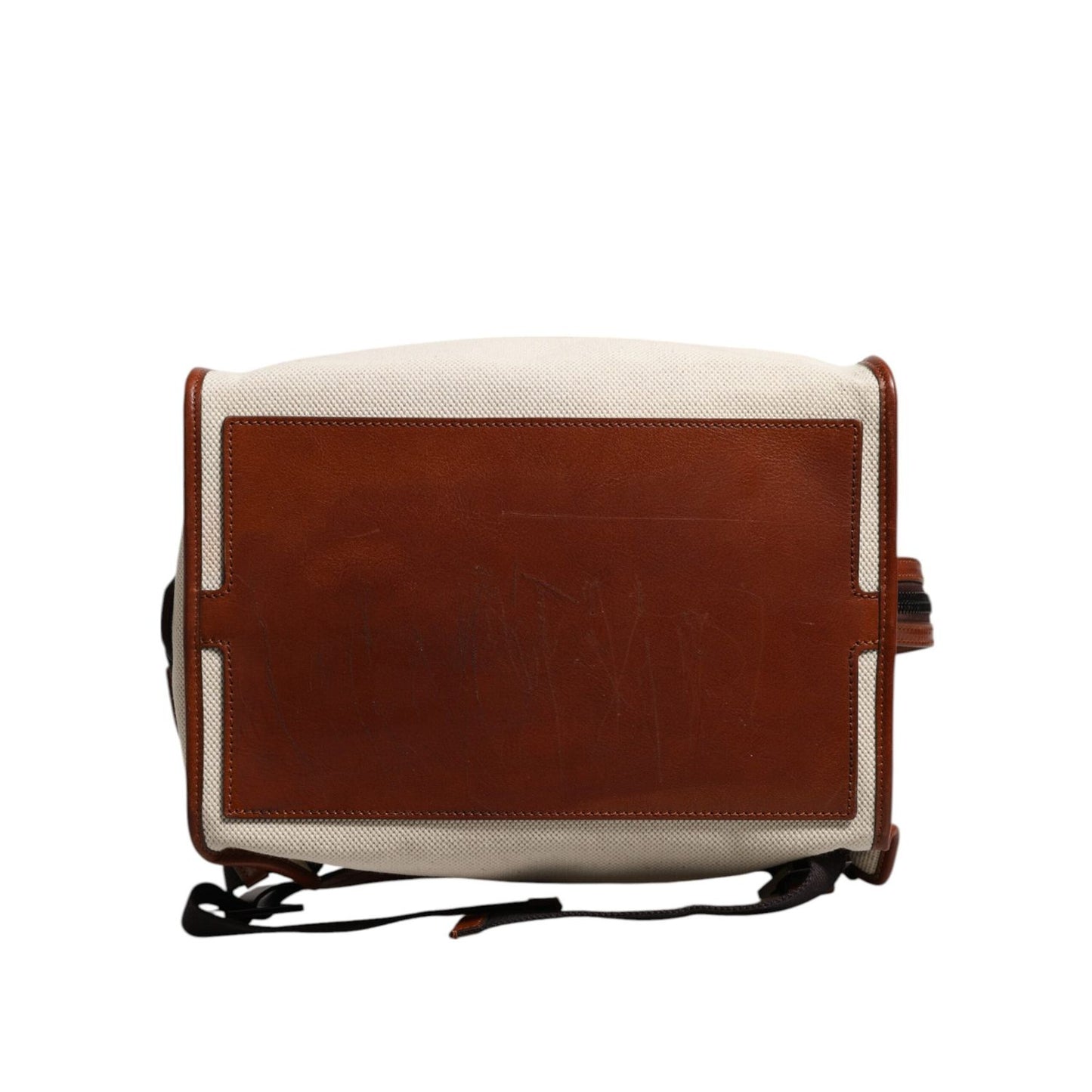 Dolce & Gabbana Beige Brown Canvas Leather EDGE Travel Men Back Pack Bag