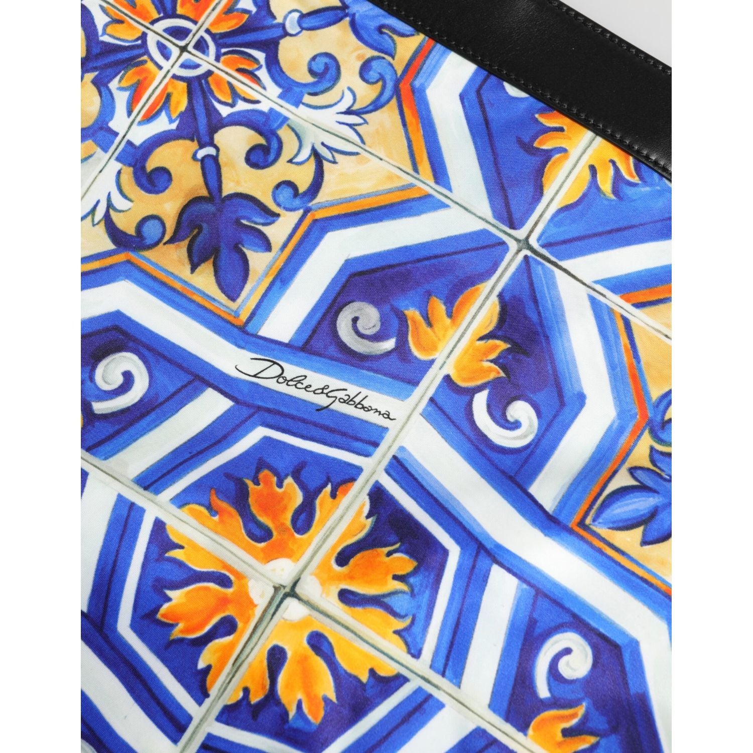 Dolce & Gabbana Multicolor Maiolica Print Tote Shoulder Strap Bag