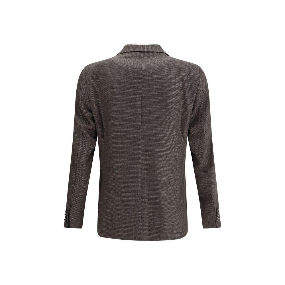 Tagliatore Brown Fleece Wool Clothing